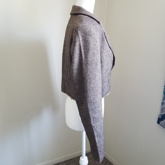 NWT Steve Madden Rupi Cropped Blazer, Brown, Medium - Picture 5 of 16
